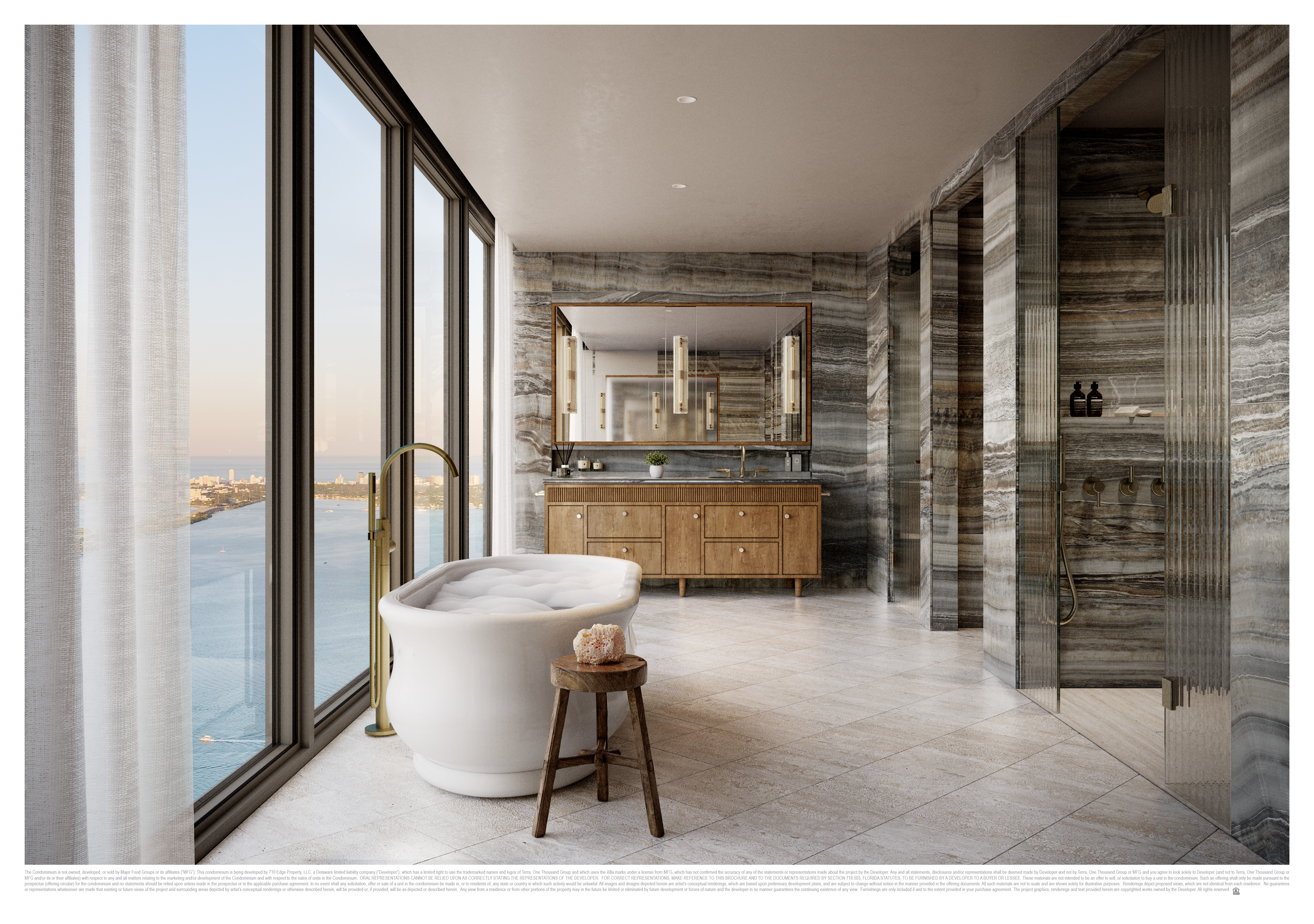 Spa-inspired primary bathroom